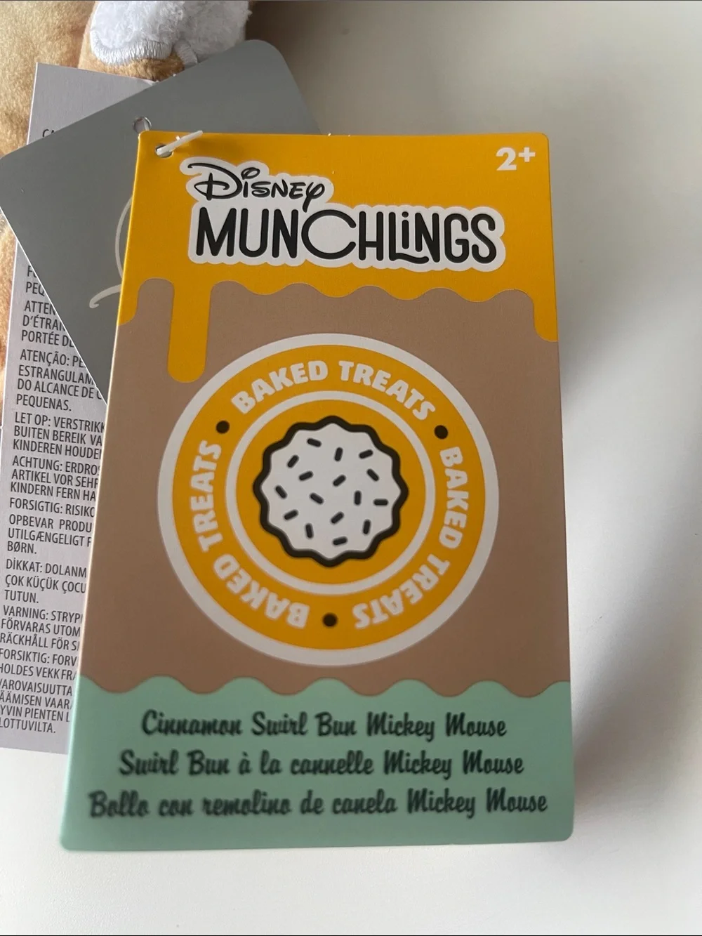 Disney Munchlings Plush Crossbody Bag in Tan, White and Gold-Accent